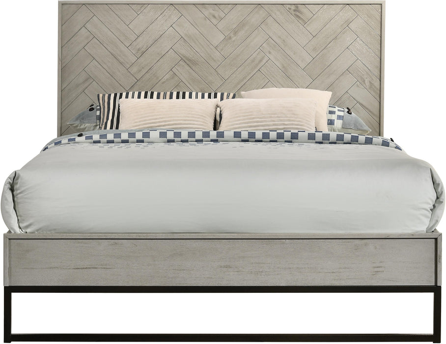 Weston Grey Stone Queen Bed (3 Boxes) - Royal Furniture & Gifts (MI) - Multi Location