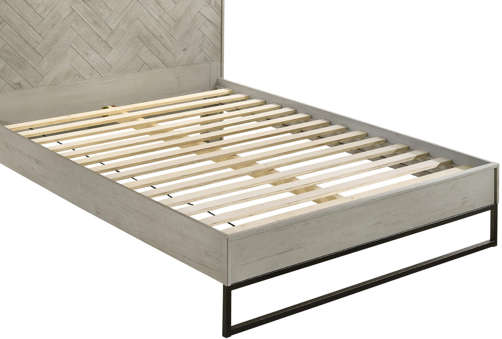 Weston Grey Stone Queen Bed (3 Boxes) - Royal Furniture & Gifts (MI) - Multi Location