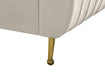 Zara Cream Velvet Twin Bed (3 Boxes) - Royal Furniture & Gifts (MI) - Multi Location