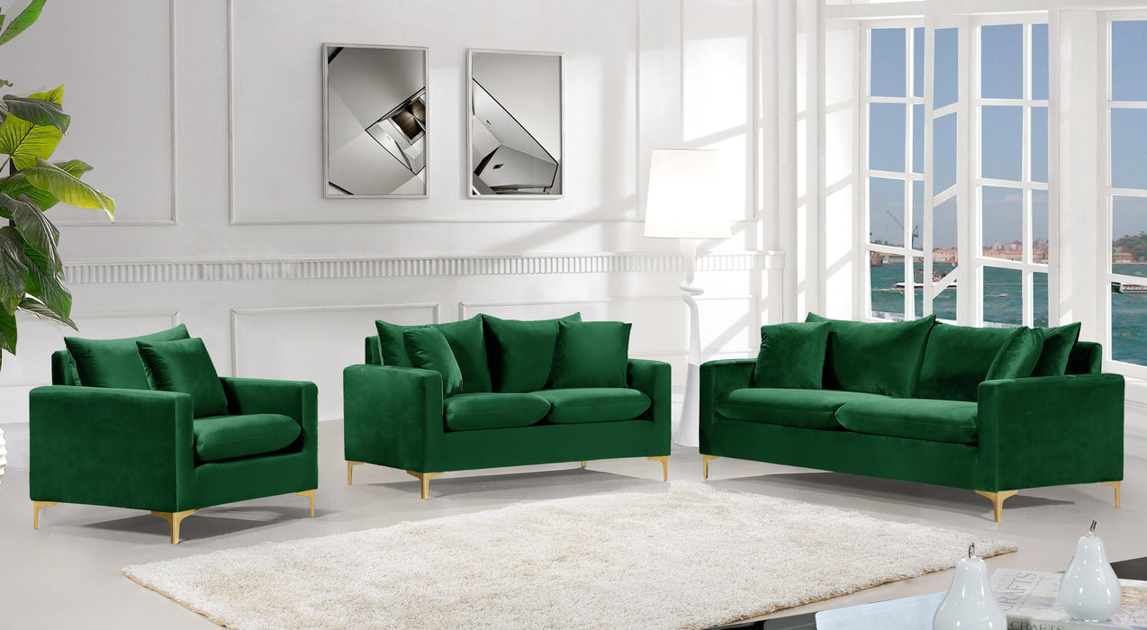 Naomi Green Velvet Loveseat - Royal Furniture & Gifts (MI) - Multi Location