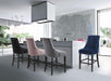 Oxford Grey Velvet Stool - Royal Furniture & Gifts (MI) - Multi Location