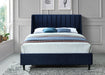 Eva Navy Velvet Full Bed - Royal Furniture & Gifts (MI) - Multi Location