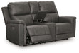 Bleckley Power Reclining Loveseat with Console - Royal Furniture & Gifts (MI) - Multi Location