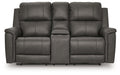 Bleckley Power Reclining Loveseat with Console - Royal Furniture & Gifts (MI) - Multi Location