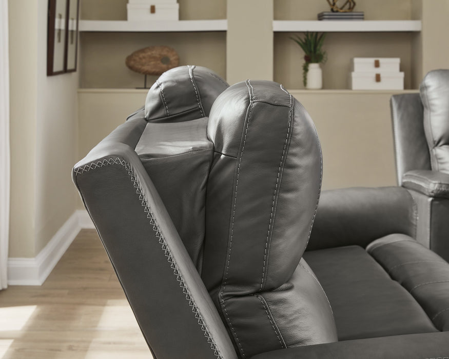 Bleckley Power Reclining Loveseat with Console - Royal Furniture & Gifts (MI) - Multi Location