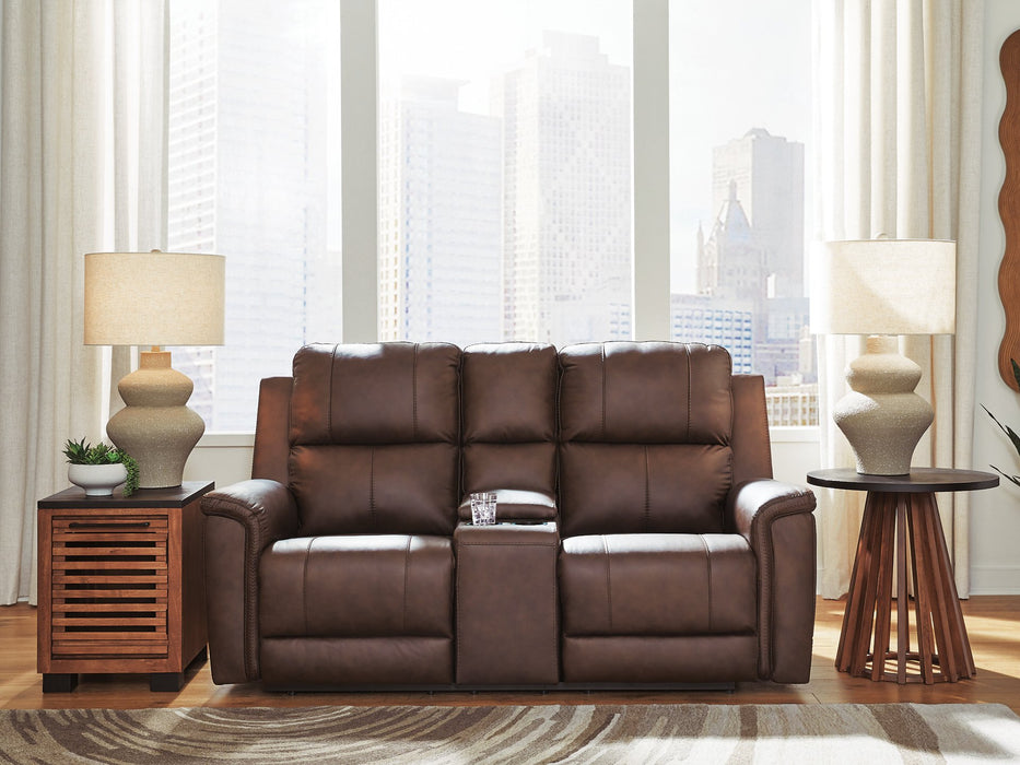 Bleckley Power Reclining Loveseat with Console - Royal Furniture & Gifts (MI) - Multi Location