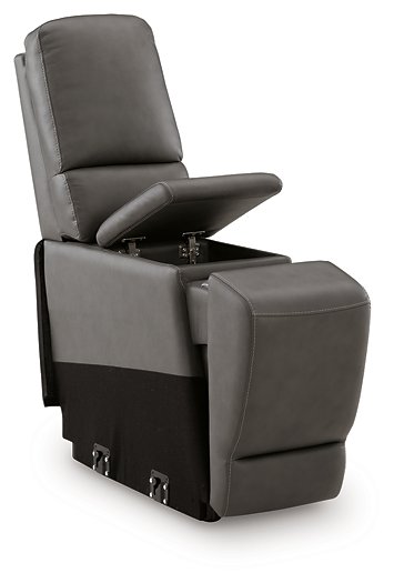 5Z - Pittson Power Reclining Sectional Loveseat with Console - Royal Furniture & Gifts (MI) - Multi Location