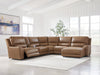 DeepWakes Power Reclining Sectional with Chaise - Royal Furniture & Gifts (MI) - Multi Location