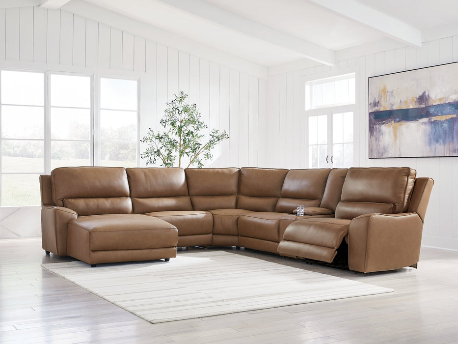 DeepWakes Power Reclining Sectional with Chaise - Royal Furniture & Gifts (MI) - Multi Location