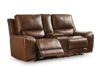 DeepWakes Power Reclining Loveseat with Console - Royal Furniture & Gifts (MI) - Multi Location