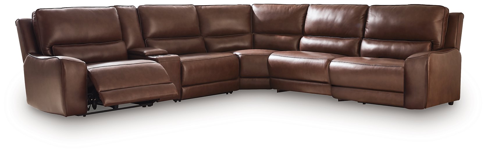 DeepWakes Reclining Sectional with Storage Console - Royal Furniture & Gifts (MI) - Multi Location