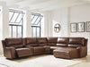 DeepWakes Power Reclining Sectional with Chaise - Royal Furniture & Gifts (MI) - Multi Location