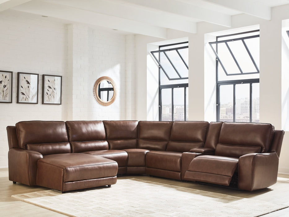 DeepWakes Power Reclining Sectional with Chaise - Royal Furniture & Gifts (MI) - Multi Location