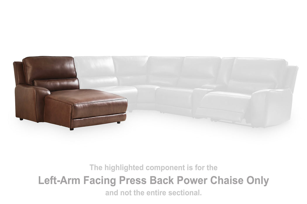 DeepWakes Power Reclining Sectional with Chaise - Royal Furniture & Gifts (MI) - Multi Location
