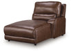 DeepWakes Power Reclining Sectional with Chaise - Royal Furniture & Gifts (MI) - Multi Location