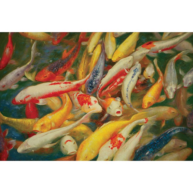 Koi Printed Canvas Painting - Royal Furniture & Gifts (MI) - Multi Location