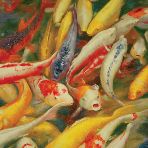Koi Printed Canvas Painting - Royal Furniture & Gifts (MI) - Multi Location