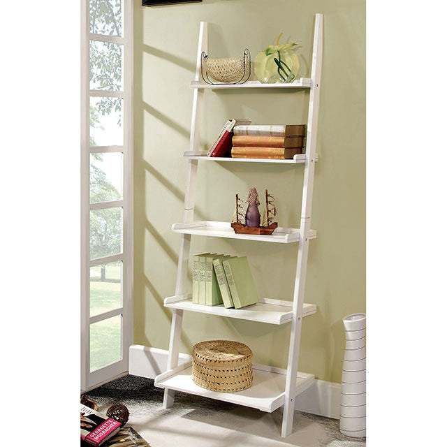 Sion White Ladder Shelf - Royal Furniture & Gifts (MI) - Multi Location