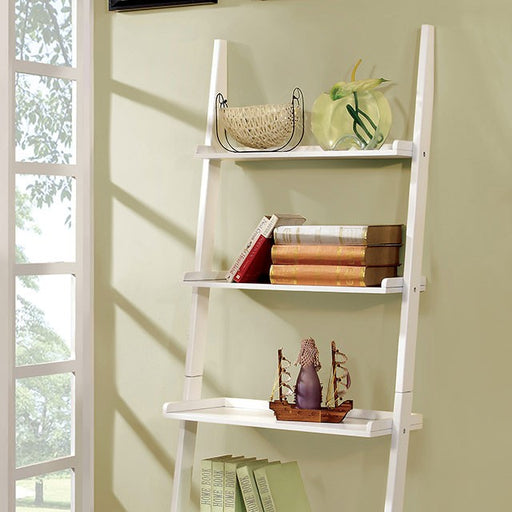Sion White Ladder Shelf - Royal Furniture & Gifts (MI) - Multi Location