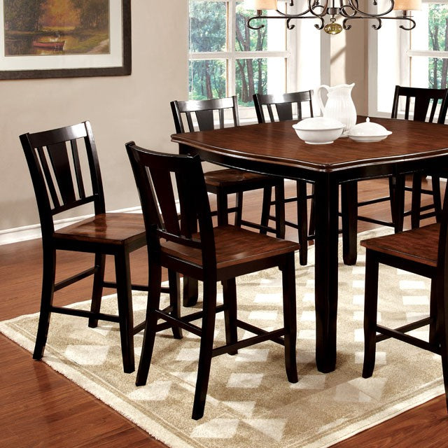 DOVER II Black/Cherry Counter Ht. Table w/ 16" Leaf - Royal Furniture & Gifts (MI) - Multi Location