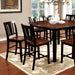 DOVER II Black/Cherry Counter Ht. Table w/ 16" Leaf - Royal Furniture & Gifts (MI) - Multi Location