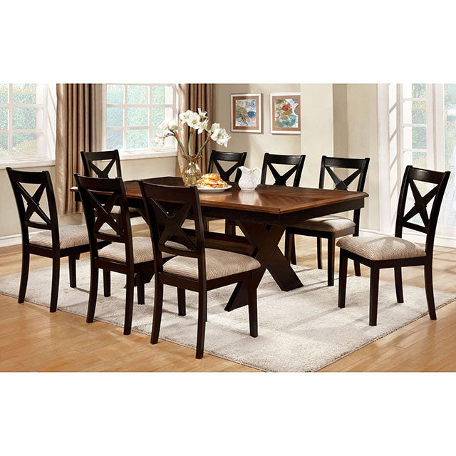 Liberta Dark Oak/Black Dining Table - Royal Furniture & Gifts (MI) - Multi Location