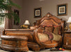 AICO Cortina King Sleigh Bed in Honey Walnut - Royal Furniture & Gifts (MI) - Multi Location