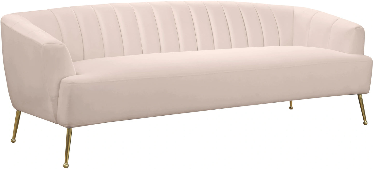 Tori Pink Velvet Sofa