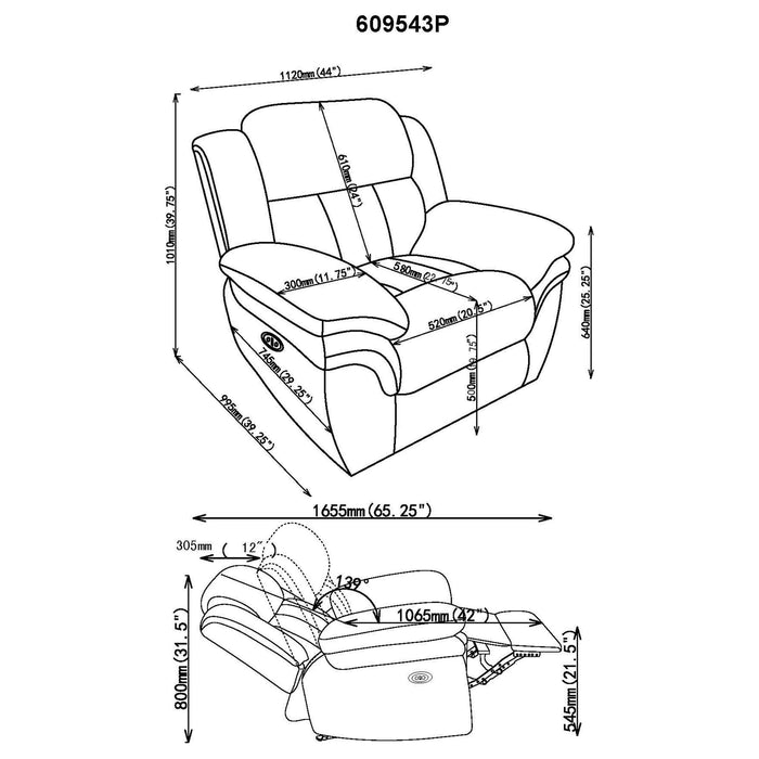 Bahrain Power Glider Recliner