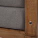 AICO Brooklyn Walk Queen Channel Tufted Panel Bed in Burnt Umber - Royal Furniture & Gifts (MI) - Multi Location