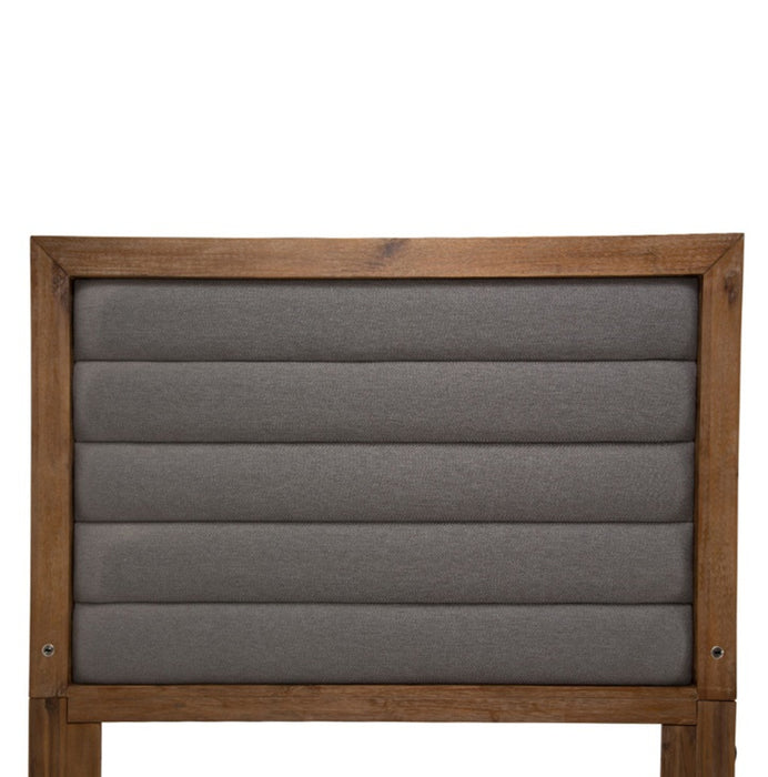 AICO Brooklyn Walk Queen Channel Tufted Panel Bed in Burnt Umber - Royal Furniture & Gifts (MI) - Multi Location