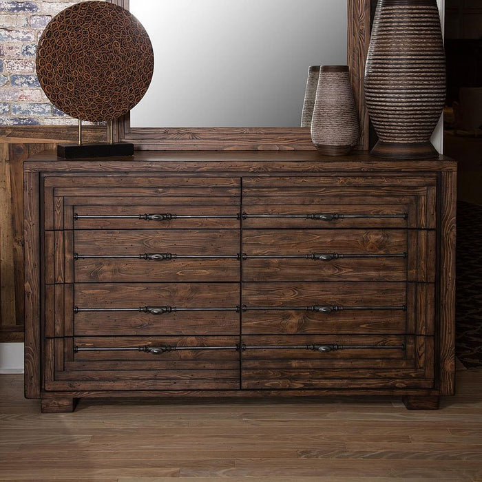 Aico Carrollton Dresser in Rustic Ranch - Royal Furniture & Gifts (MI) - Multi Location