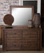 Aico Carrollton Mirror in Rustic Ranch - Royal Furniture & Gifts (MI) - Multi Location