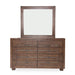 Aico Carrollton Mirror in Rustic Ranch - Royal Furniture & Gifts (MI) - Multi Location