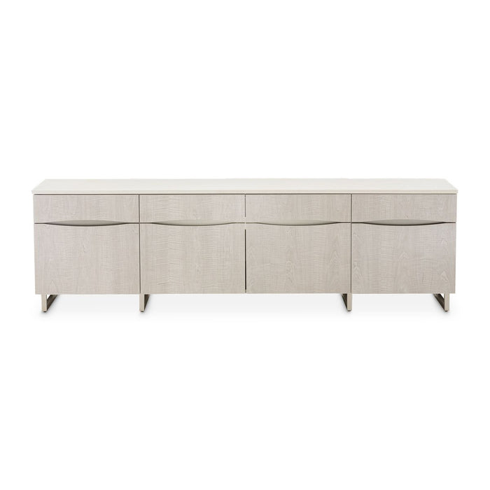 AICO Marin Media Cabinet in Greige