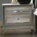 AICO Hollywood Swank Upholstered Nightstand in Crystal Croc - Royal Furniture & Gifts (MI) - Multi Location