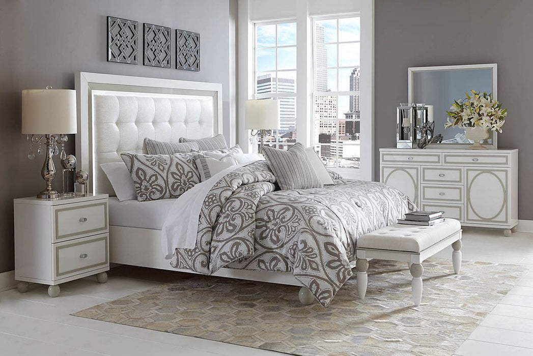 AICO Sky Tower Dresser in White Cloud - Royal Furniture & Gifts (MI) - Multi Location